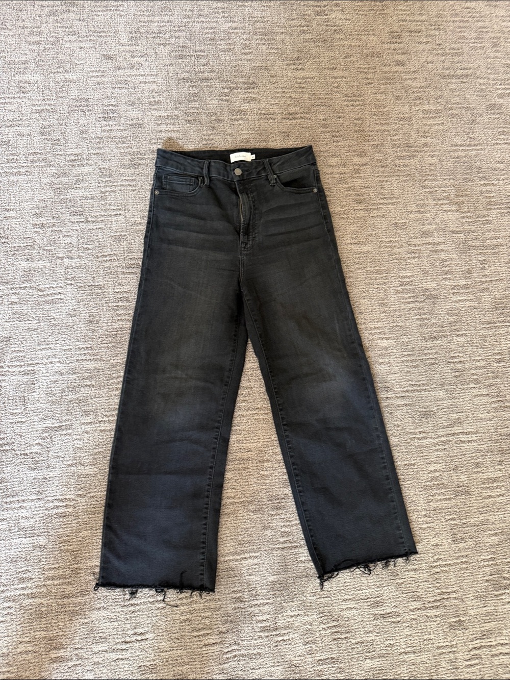 bohme Black Wide-Leg High-Rise Jeans